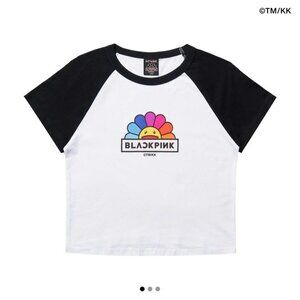 Takashi Murakami blackpink Cropped Raglan T-shirt